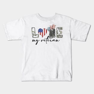 i love my veteran Kids T-Shirt